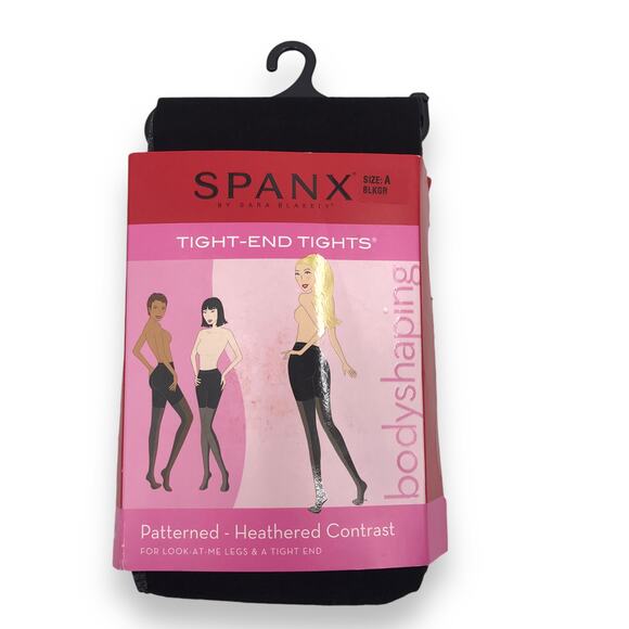 Spanx Tight-End-Tights Size-A Bodyshaping Patterned Heathered Contrast 2446 - Picture 1 of 4